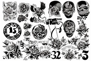 Number 23 tattoo idea