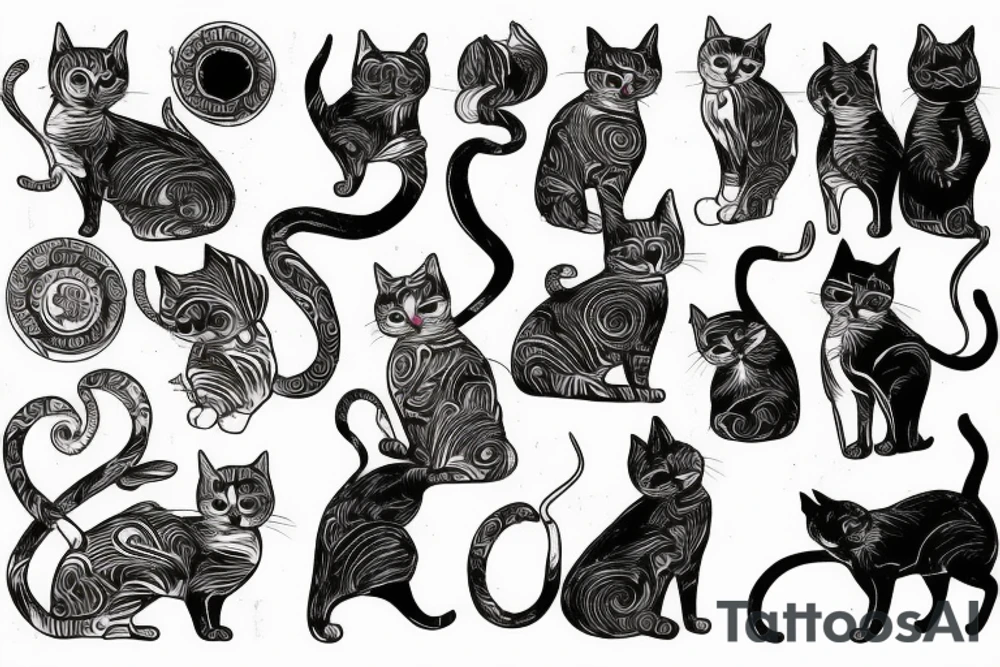 Spartacus cat tattoo idea