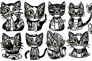 Spartacus cat tattoo idea