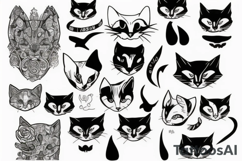 ghostcat tattoo idea