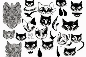 ghostcat tattoo idea