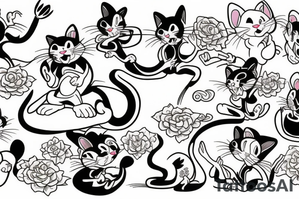 Tom and jerry tattoo idea