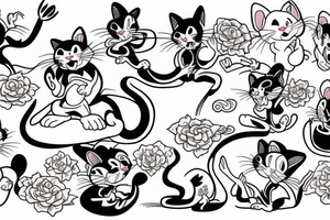 Tom and jerry tattoo idea