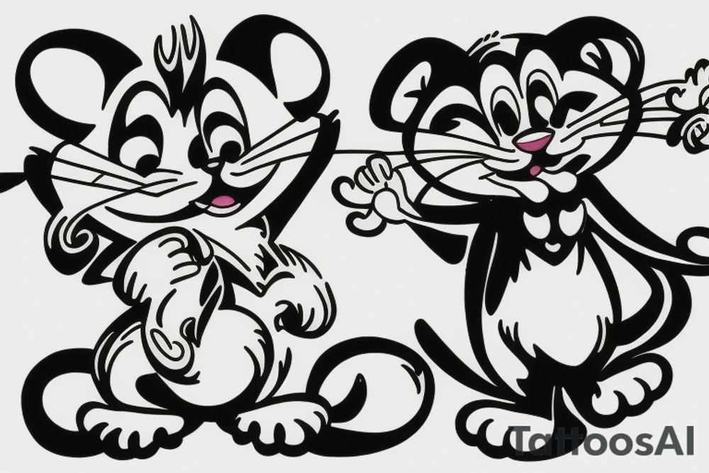 Tom and jerry tattoo idea