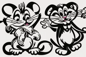Tom and jerry tattoo idea