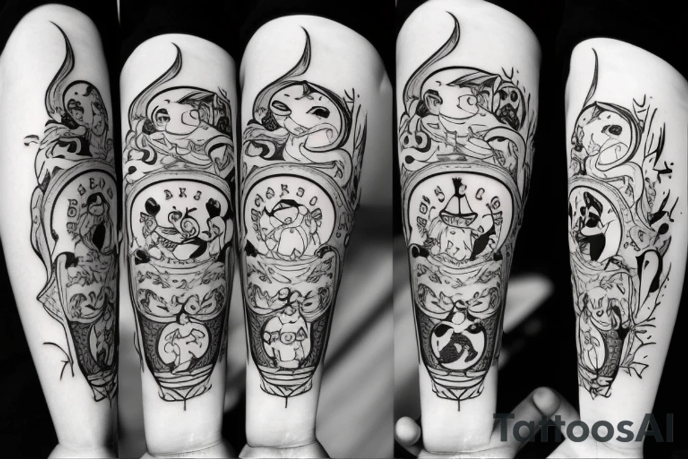 Tom and jerry tattoo idea