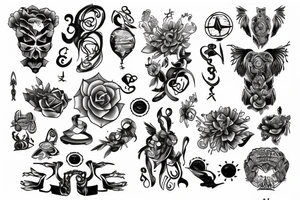 555 connected with Gemini tattoo idea