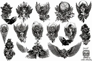 555 angelic numver tattoo idea