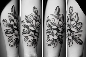 Small orchid tattoo idea