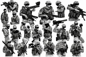 Spec ops soldier tattoo idea