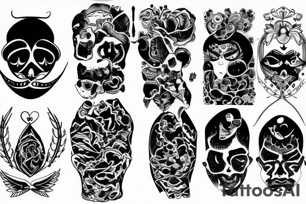 Black cave on my forehead tattoo idea