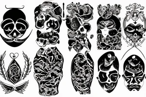 Black cave on my forehead tattoo idea