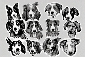 Australian Shepard tattoo idea