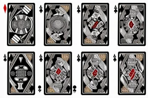 Casino playing cards roulette table
playing chips tattoo idea