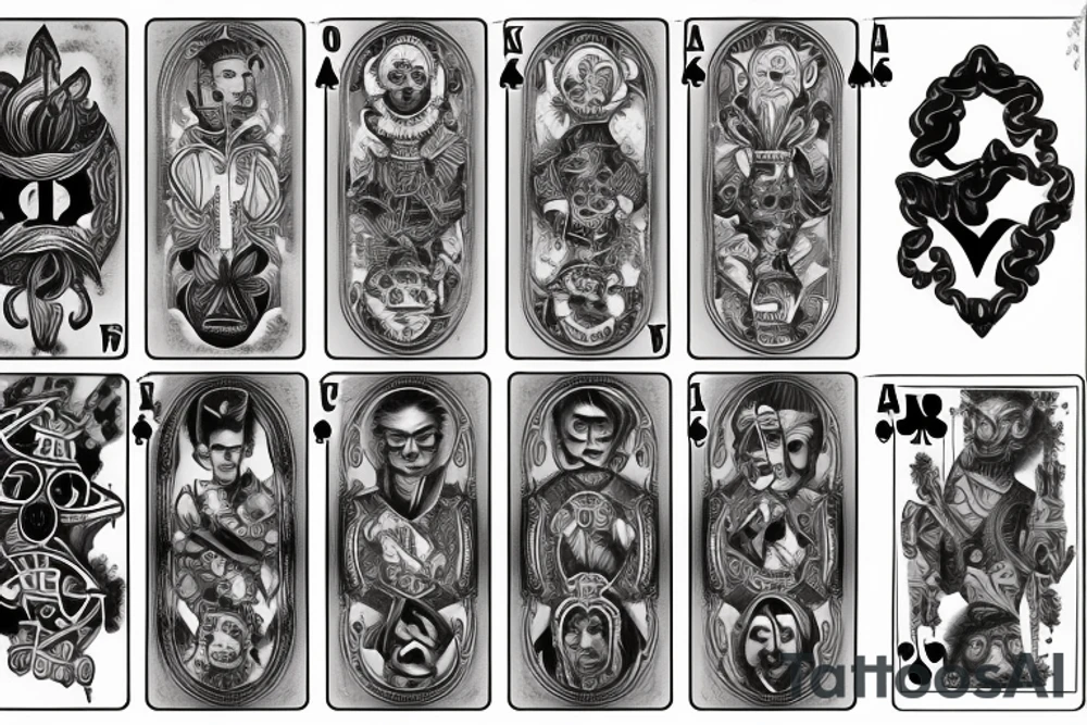 card game cards tattoo idea