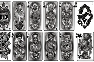 card game cards tattoo idea