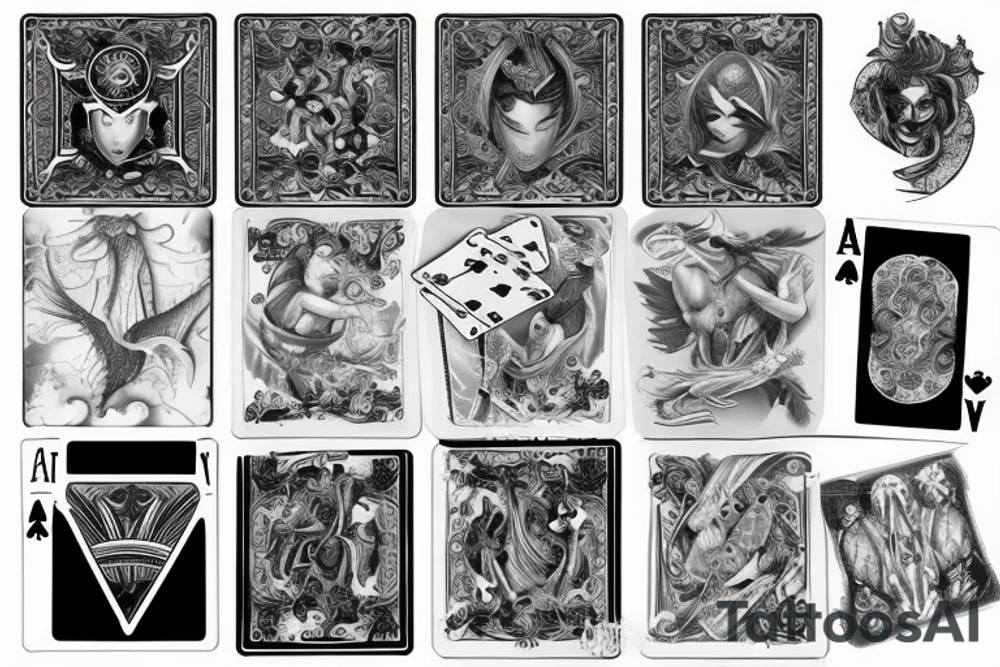 card game cards tattoo idea