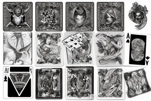 card game cards tattoo idea
