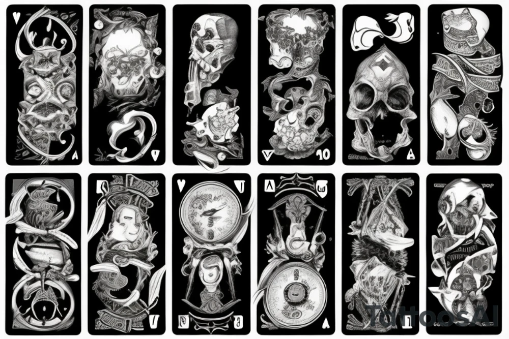 card game cards tattoo idea