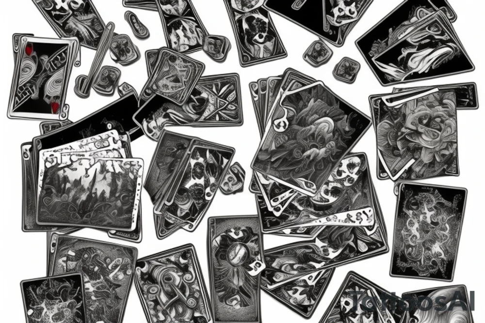 card game cards tattoo idea
