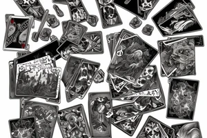 card game cards tattoo idea