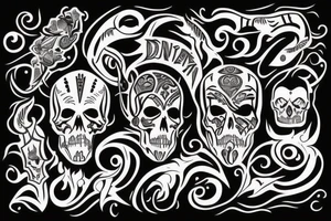 Death comes but once in a lifetime, enjoy it. tattoo idea