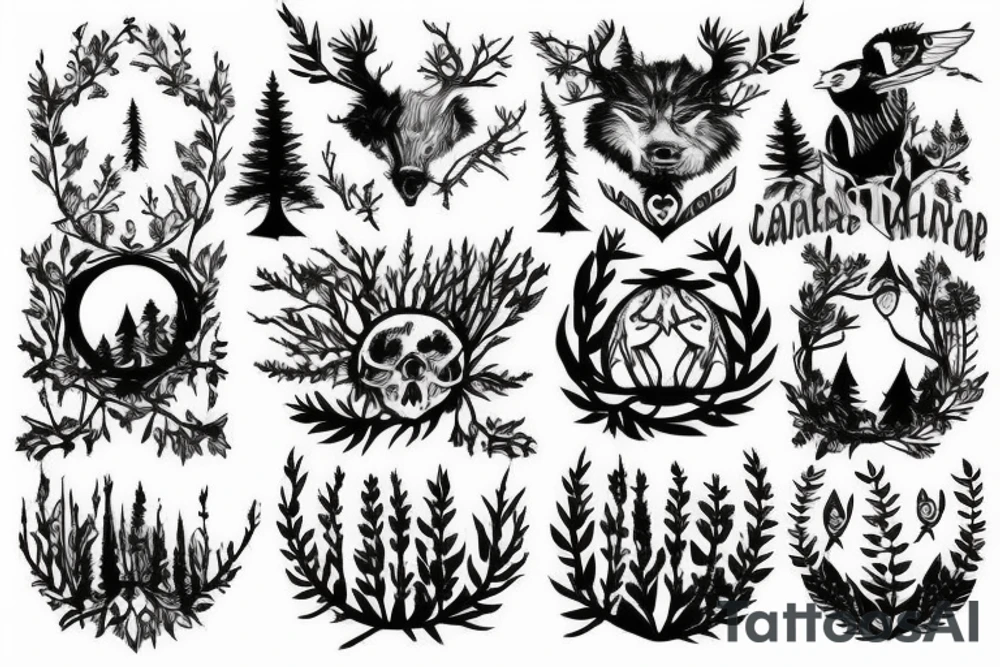 Forest lover tattoo idea