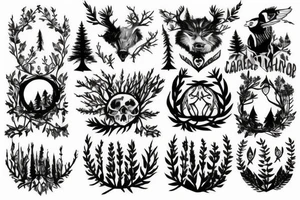 Forest lover tattoo idea