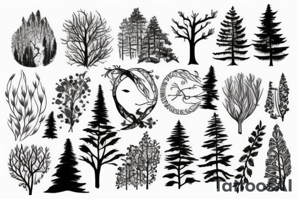 Forest lover tattoo idea