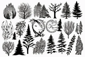 Forest lover tattoo idea