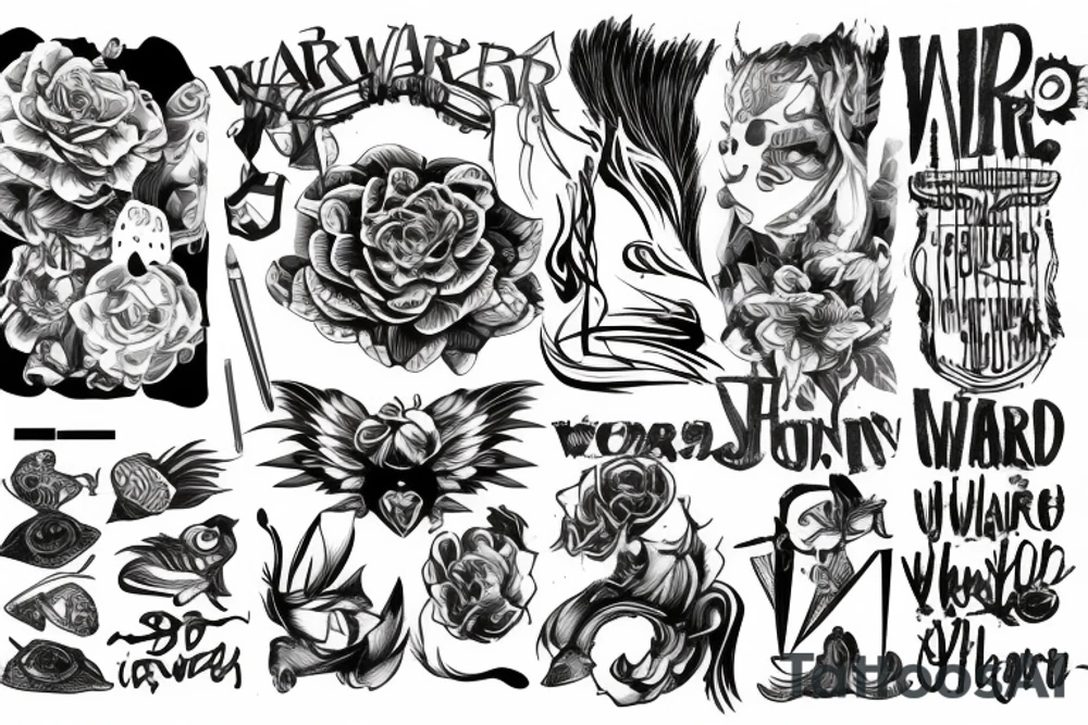 warr;or tattoo idea