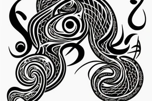 bass fender bass clef tattoo idea
