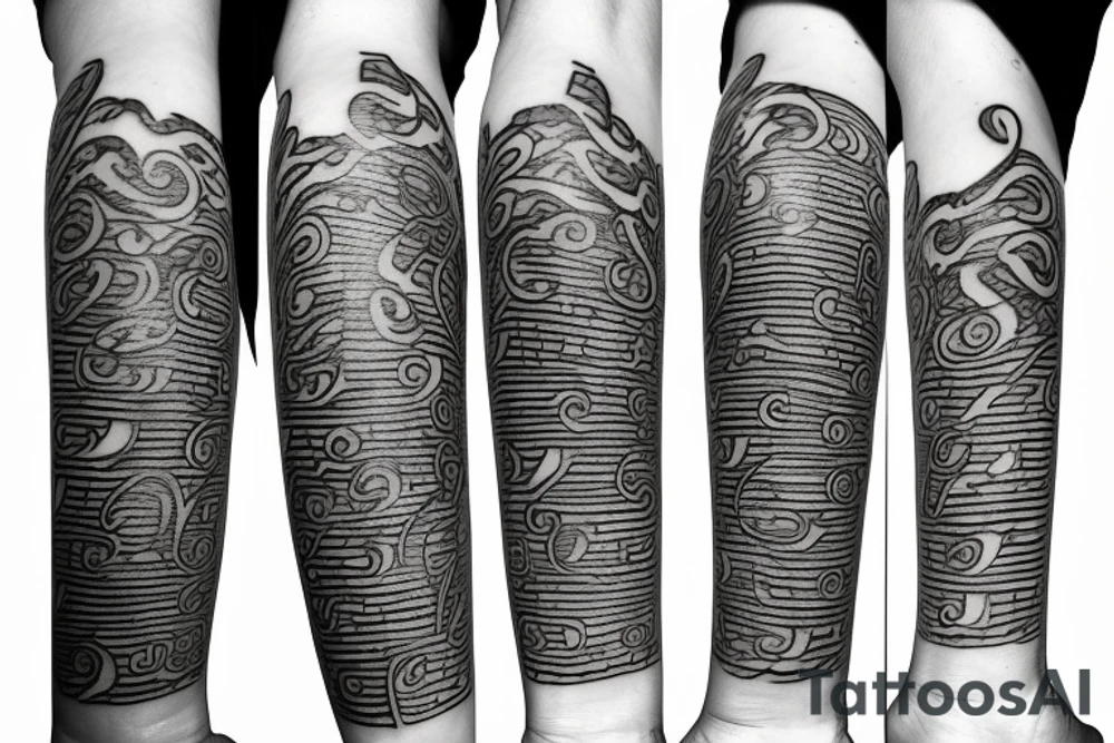 bass fender bass clef tattoo idea