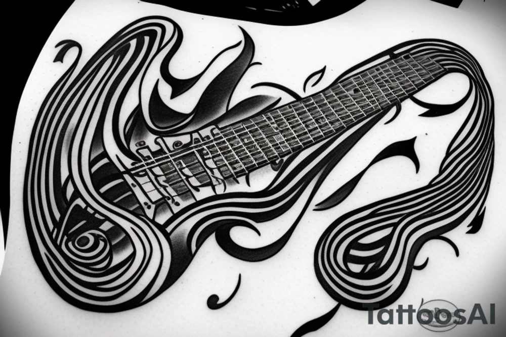 bass fender bass clef union tattoo idea