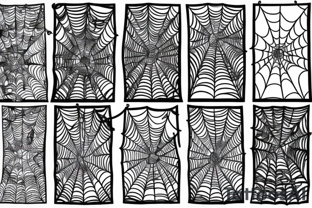 spider web around a snake tattoo idea