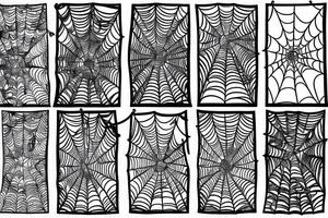 spider web around a snake tattoo idea