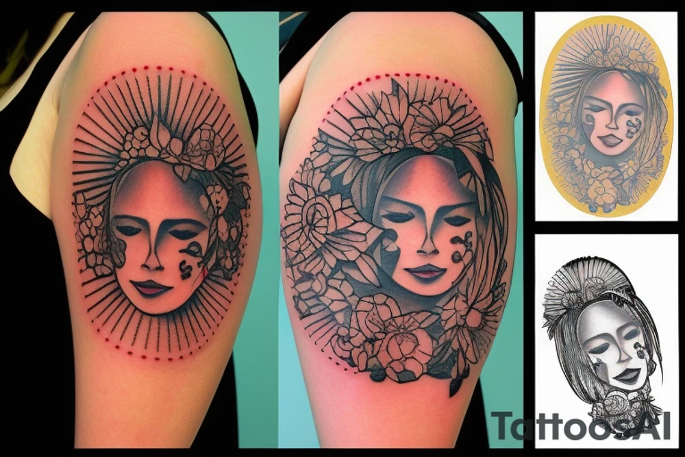 a nice sun that represents a mother tattoo idea