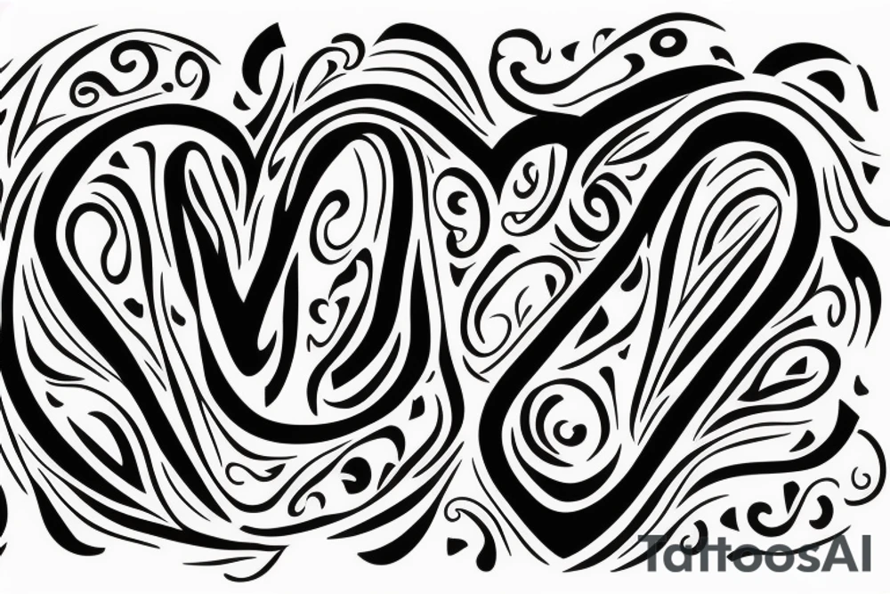 Minimal heart spiritual tattoo idea