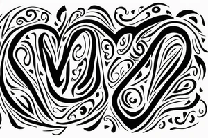 Minimal heart spiritual tattoo idea