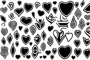 Minimal heart spiritual tattoo idea