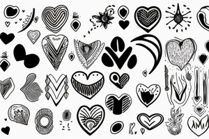 Minimal heart spiritual tattoo idea