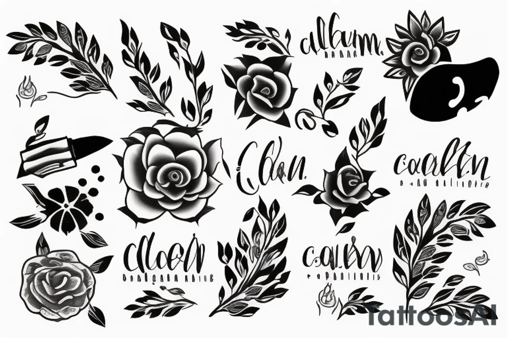 calm and collected tattoo idea