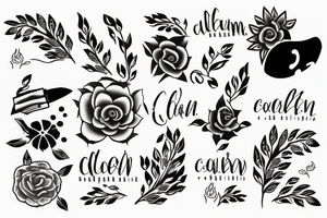calm and collected tattoo idea
