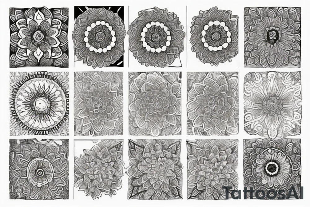 Mandalas tattoo idea