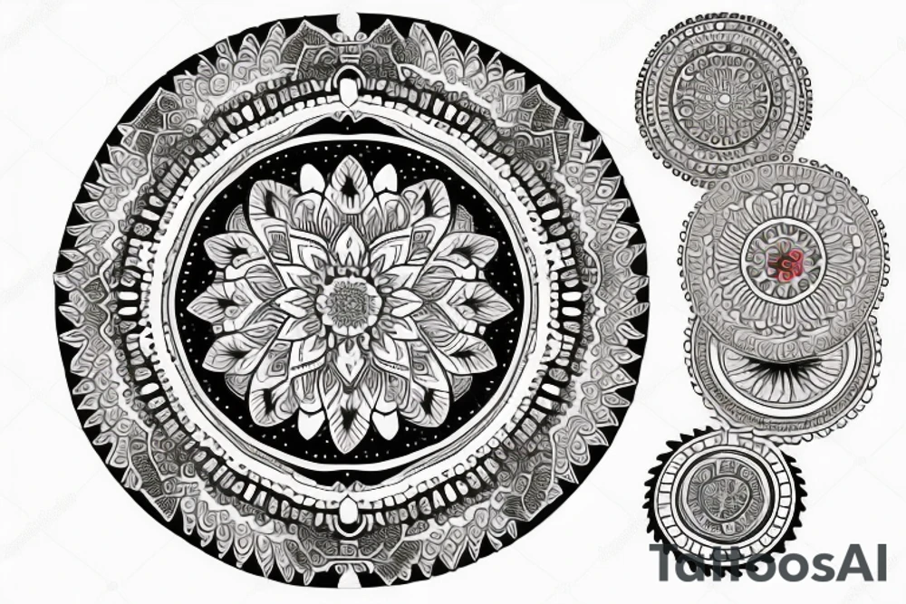 Mandalas tattoo idea