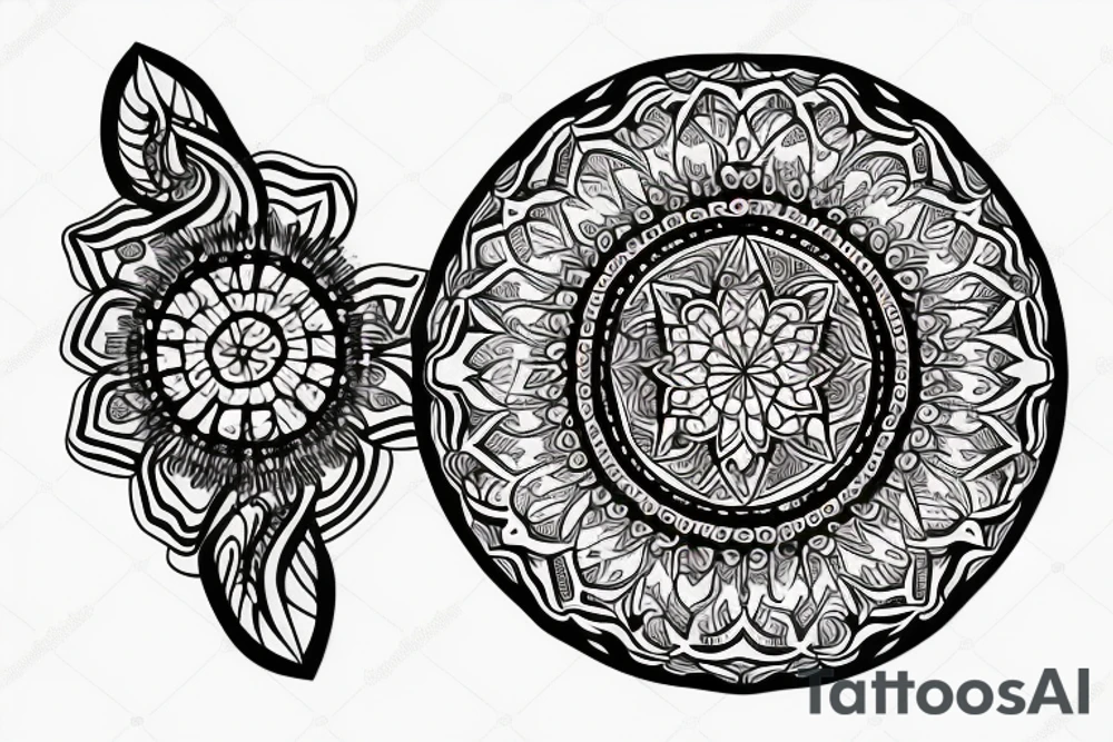 Mandalas for men tattoo idea