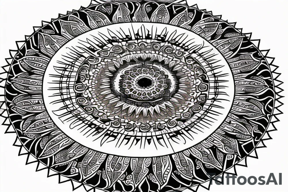 Mandalas for men tattoo idea