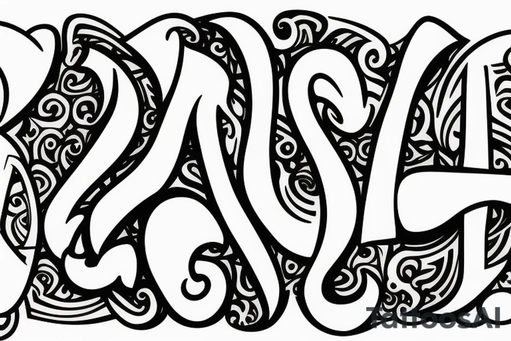 Create an ambigram with the letters "GO[L]D" tattoo idea