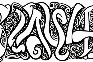 Create an ambigram with the letters "GO[L]D" tattoo idea