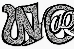 Create an ambigram with the letters "Go(l)d" tattoo idea